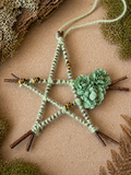 Mossgleam - Wildwood Star, Green Woodland Star Hanging Ornament
