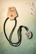 Handcrafted Nature Inspired Clay & Crystal Necklace