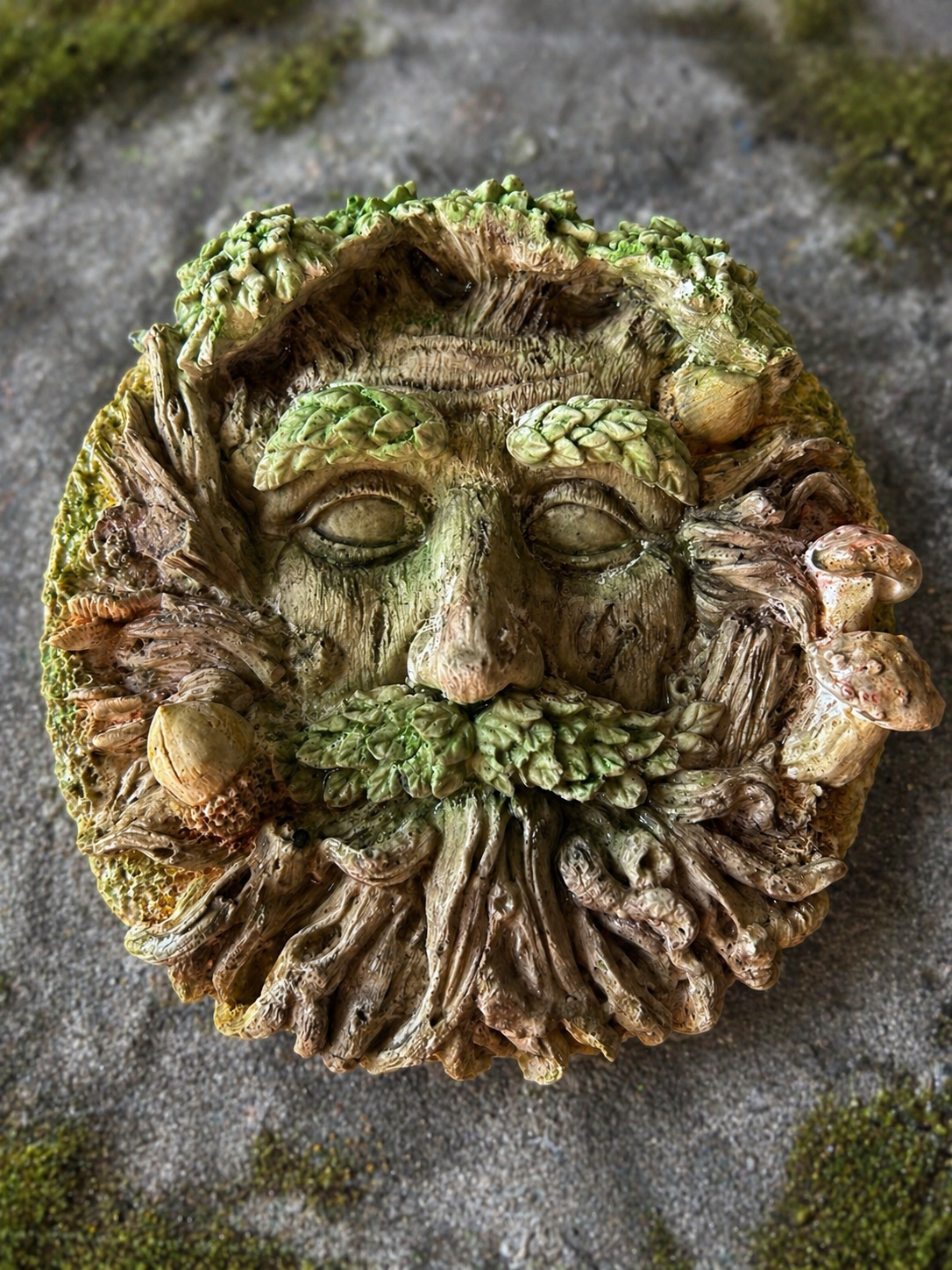 Traditional  - Elderbark Greenman Plaque