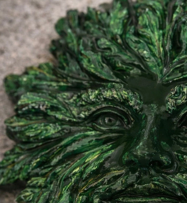 Small Leafwhisper - Green Man Plaque