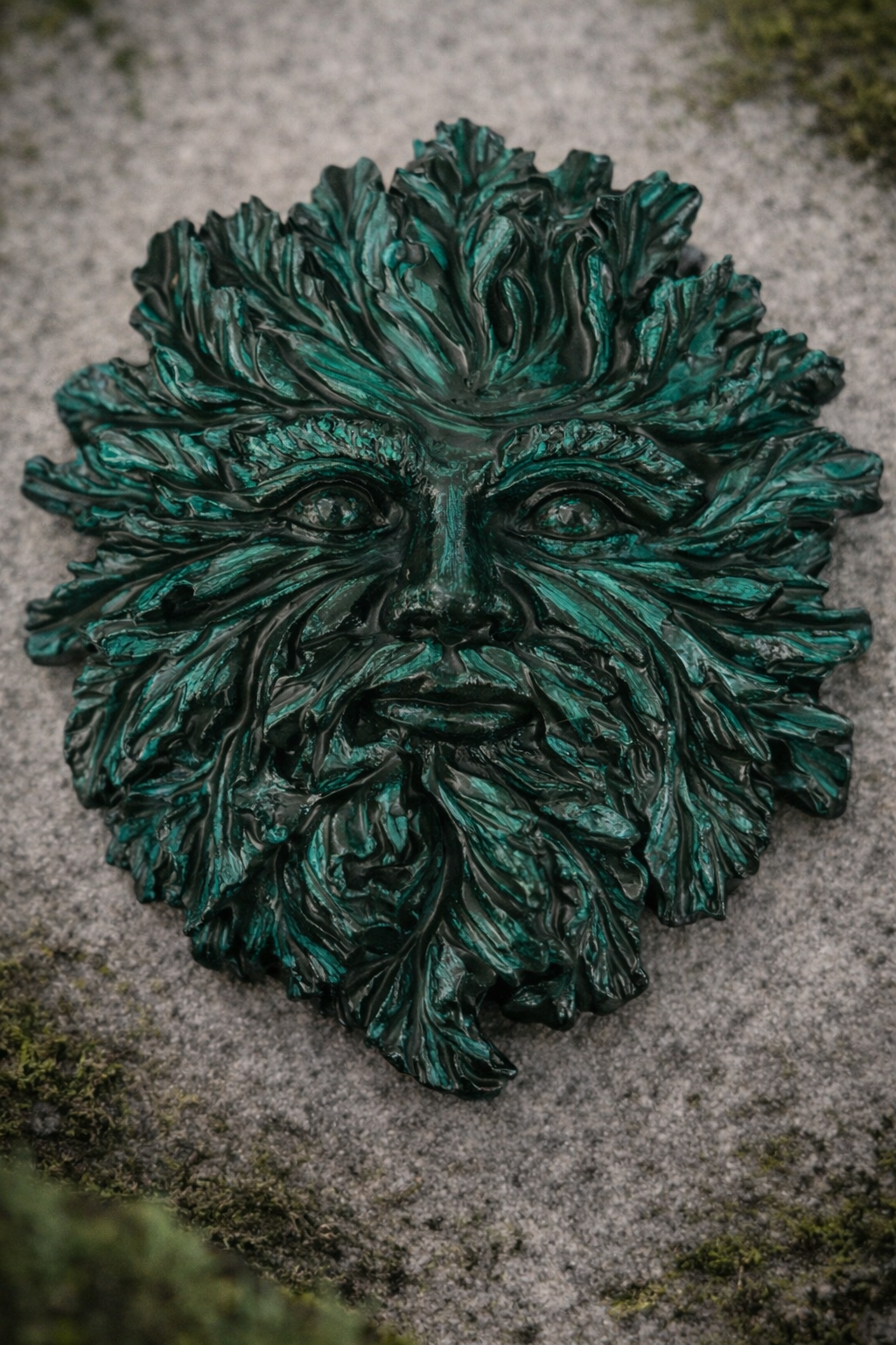 Small - Leafwhisper Green Man Plaque