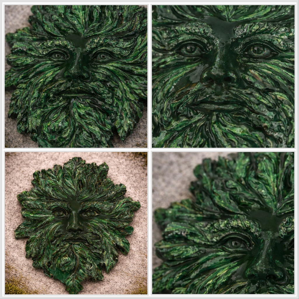 Small Leafwhisper - Green Man Plaque