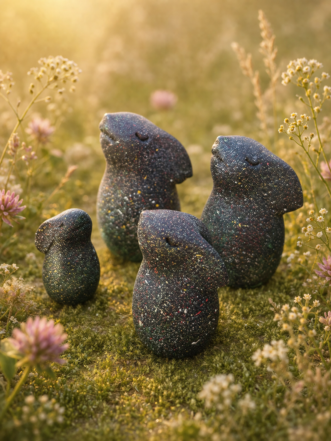 Burrowmere Rabbits Family - Beltane Special Edition