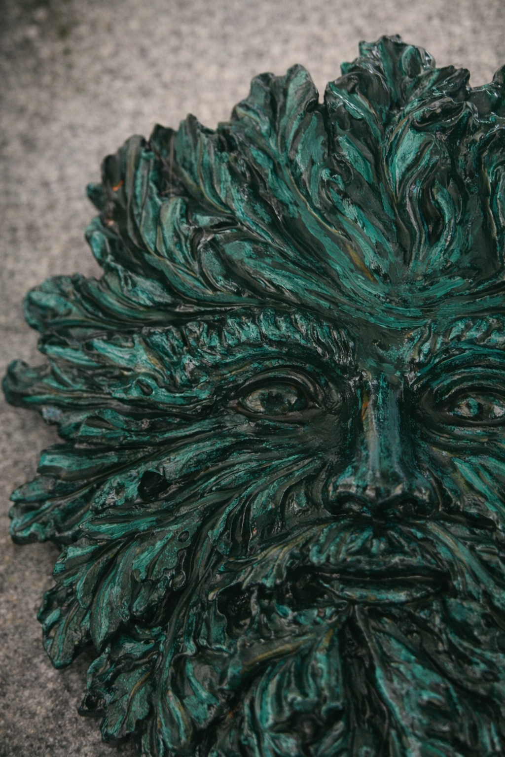 Small - Leafwhisper Green Man Plaque
