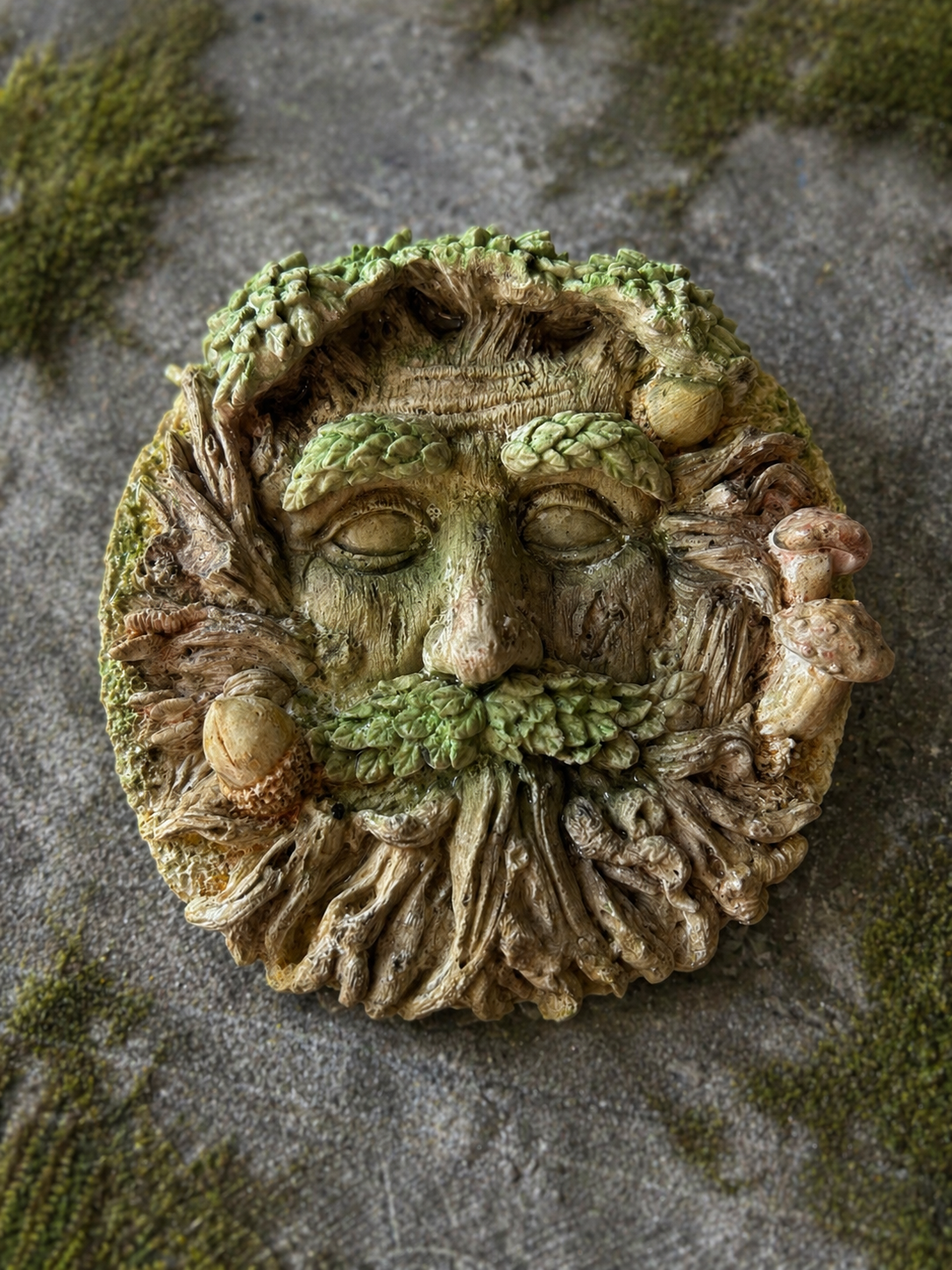 Traditional  - Elderbark Greenman Plaque