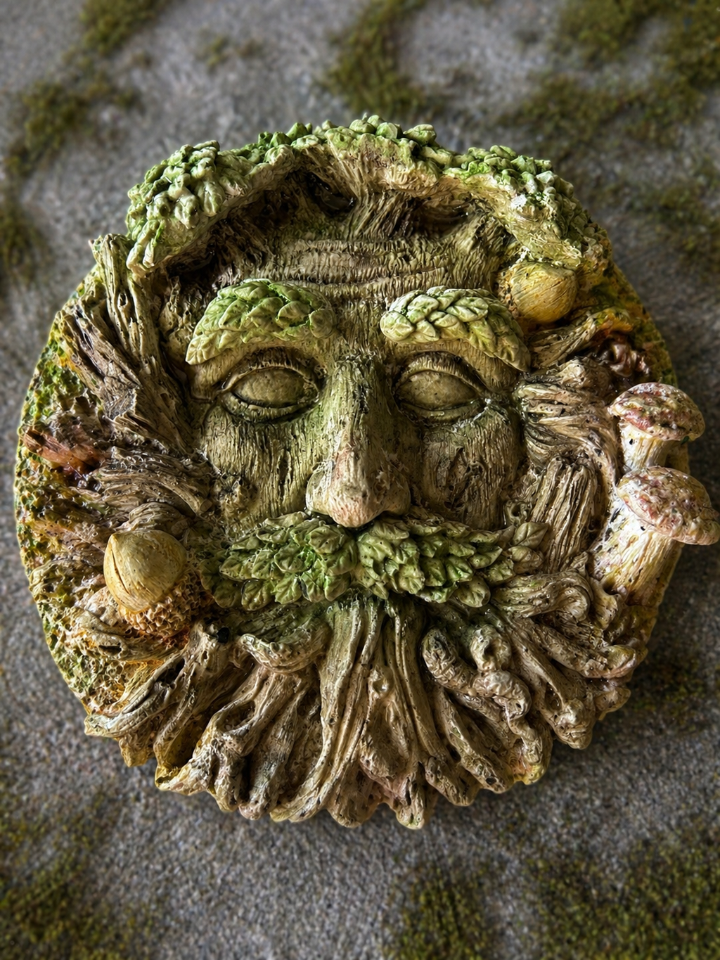 Traditional  - Elderbark Greenman Plaque