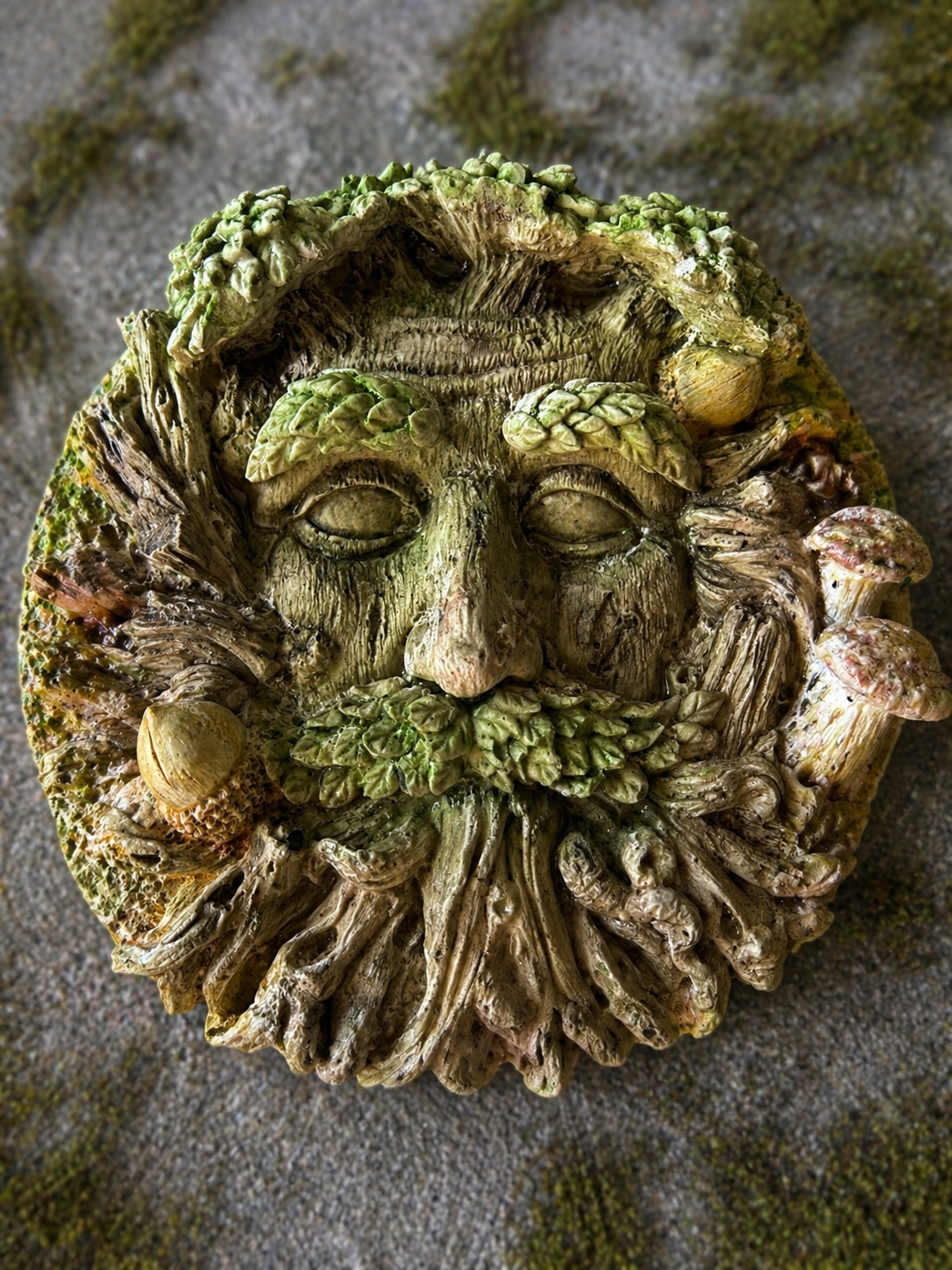 Traditional  - Elderbark Greenman Plaque