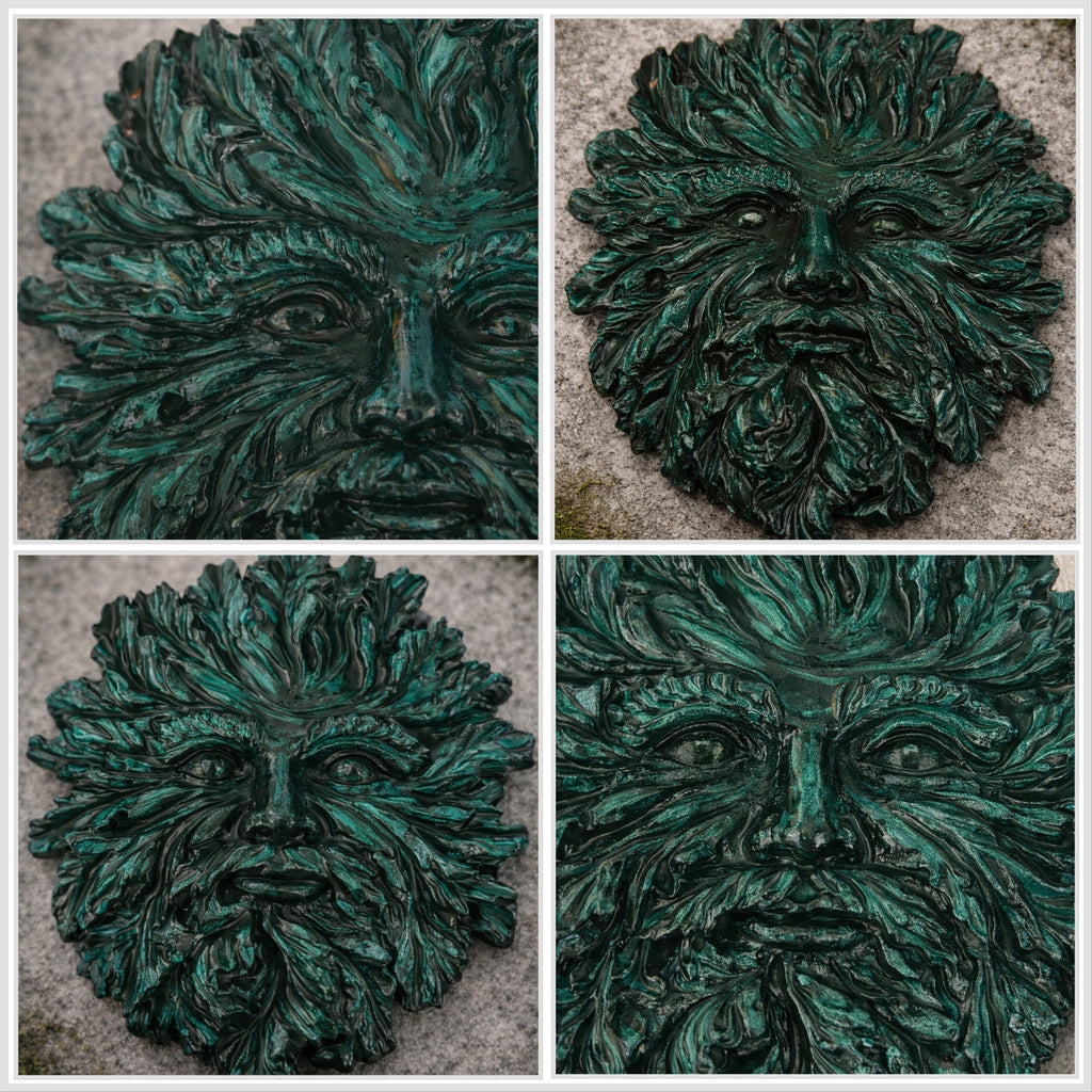 Small - Leafwhisper Green Man Plaque