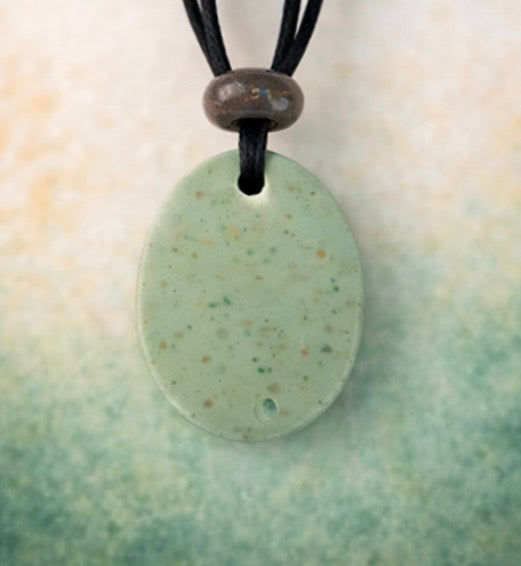 Handcrafted Nature Inspired Clay & Crystal Necklace