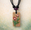 Handcrafted Nature Inspired Clay & Crystal Necklace