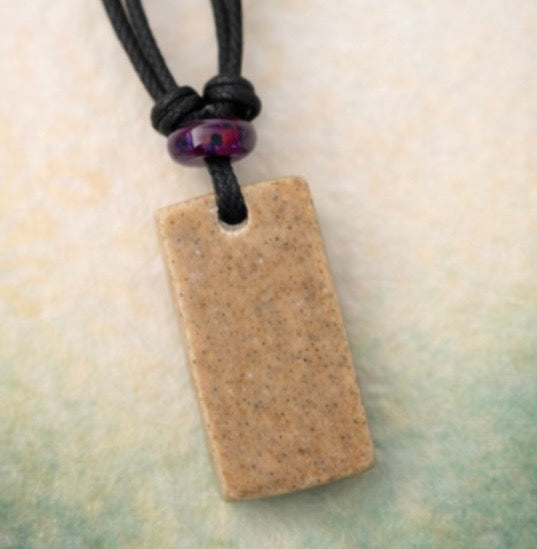Handcrafted Nature Inspired Clay & Crystal Necklace