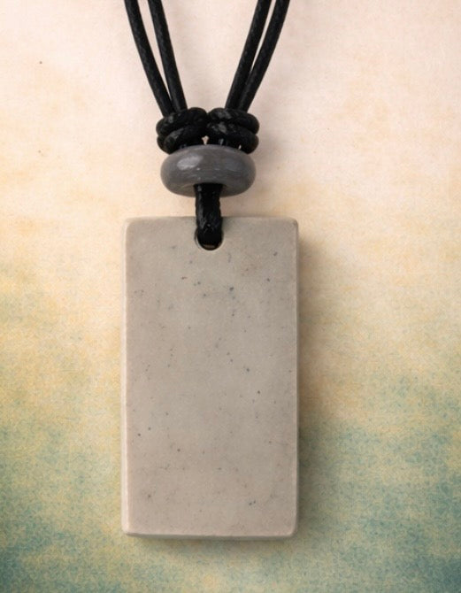 Handcrafted Clay and Crystal Necklace - Botanical Jewellery